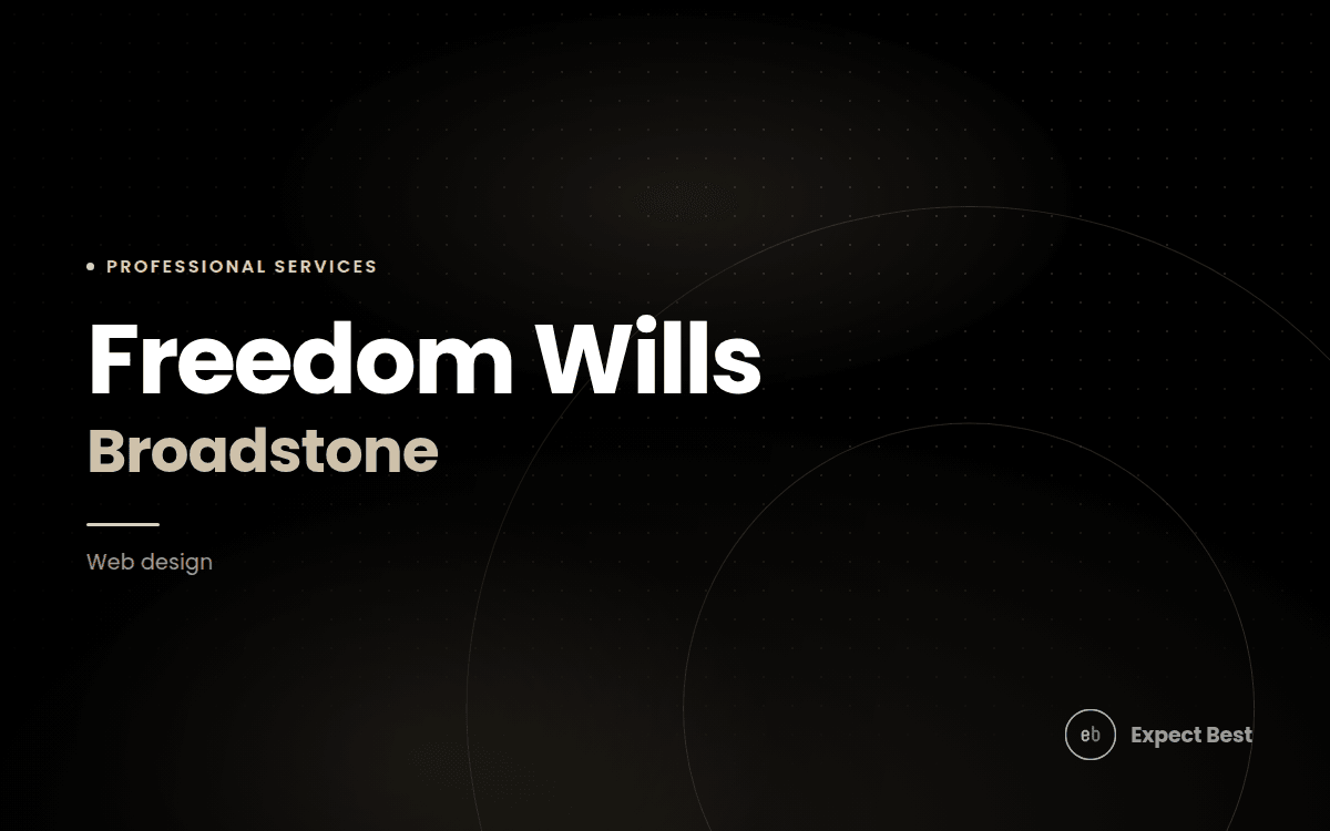 Freedom Wills Broadstone, a web design case study by Expect Best