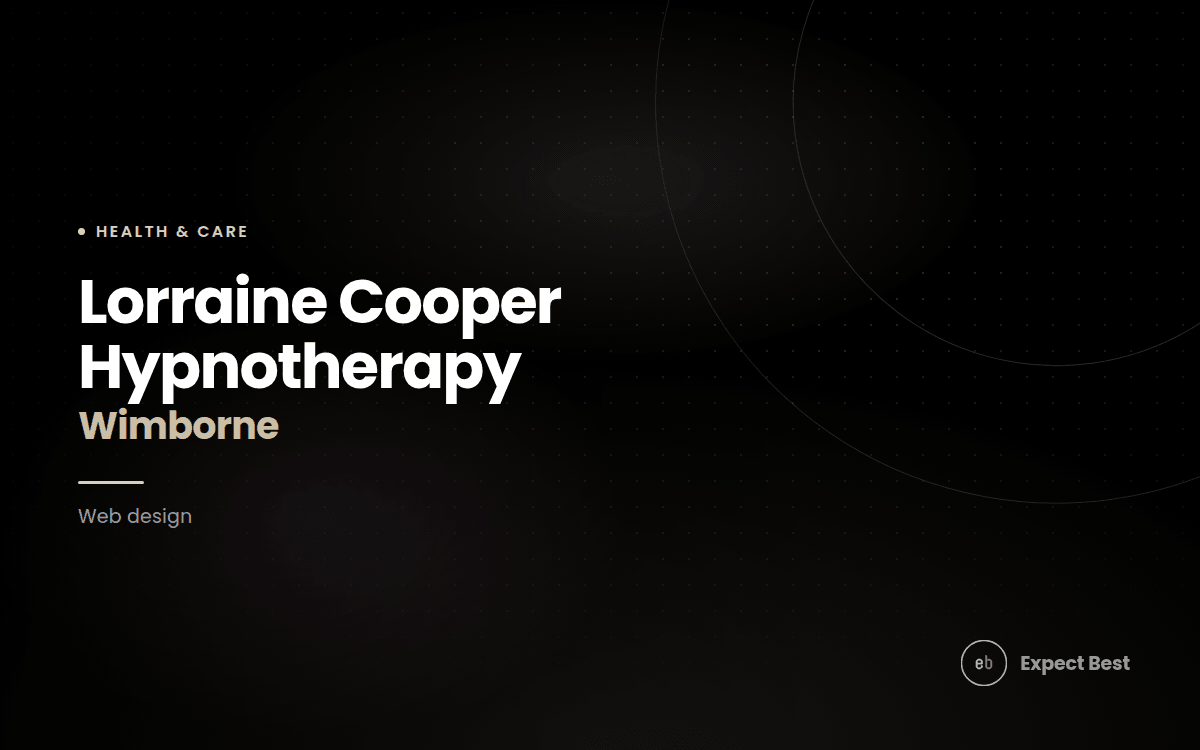 Lorraine Cooper Hypnotherapy, a web design case study by Expect Best