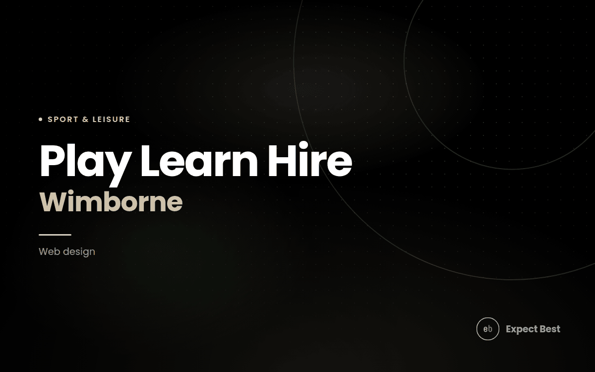Play Learn Hire Wimborne, a web design case study by Expect Best