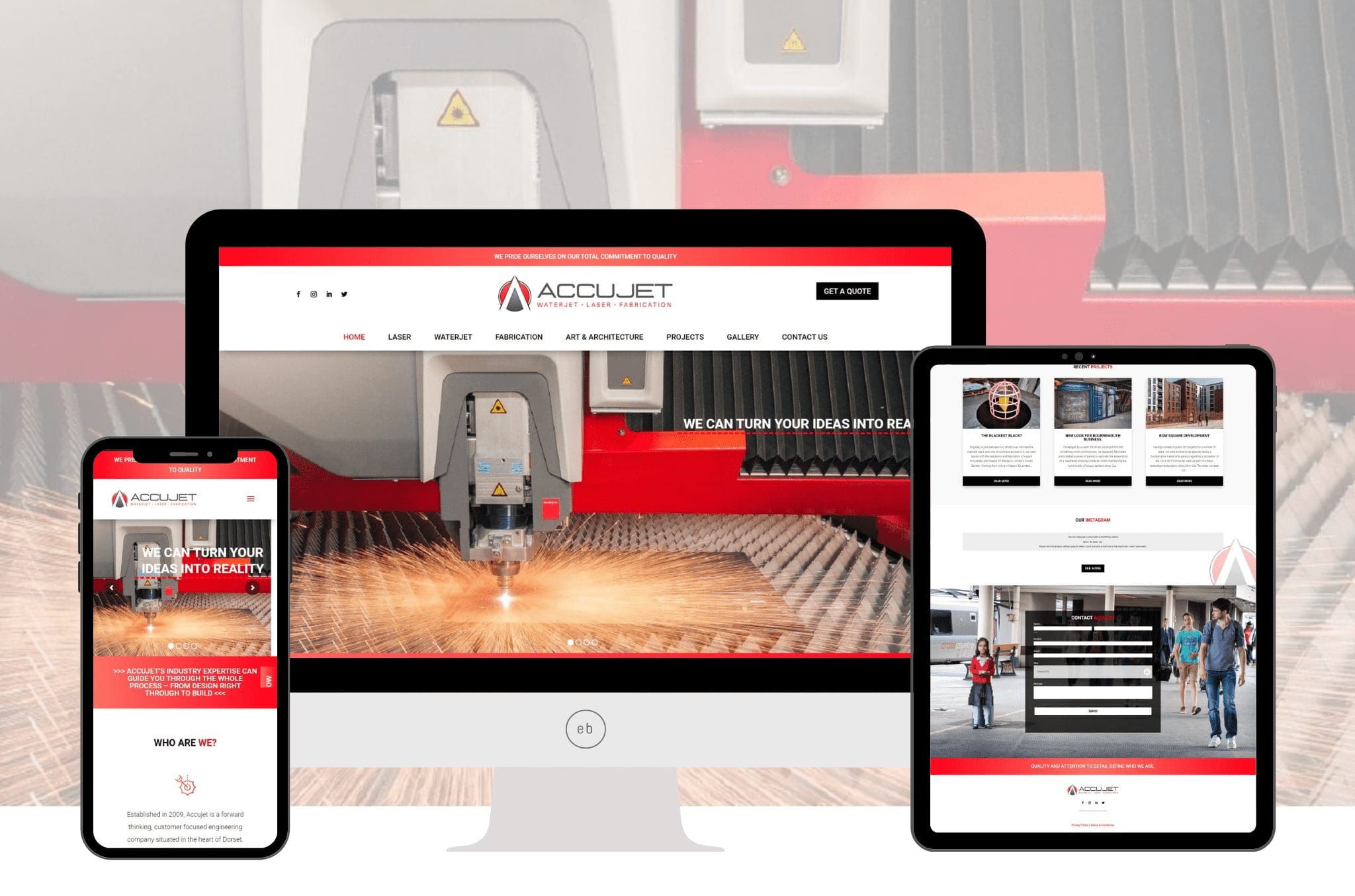 Accujet Poole website by Expect Best