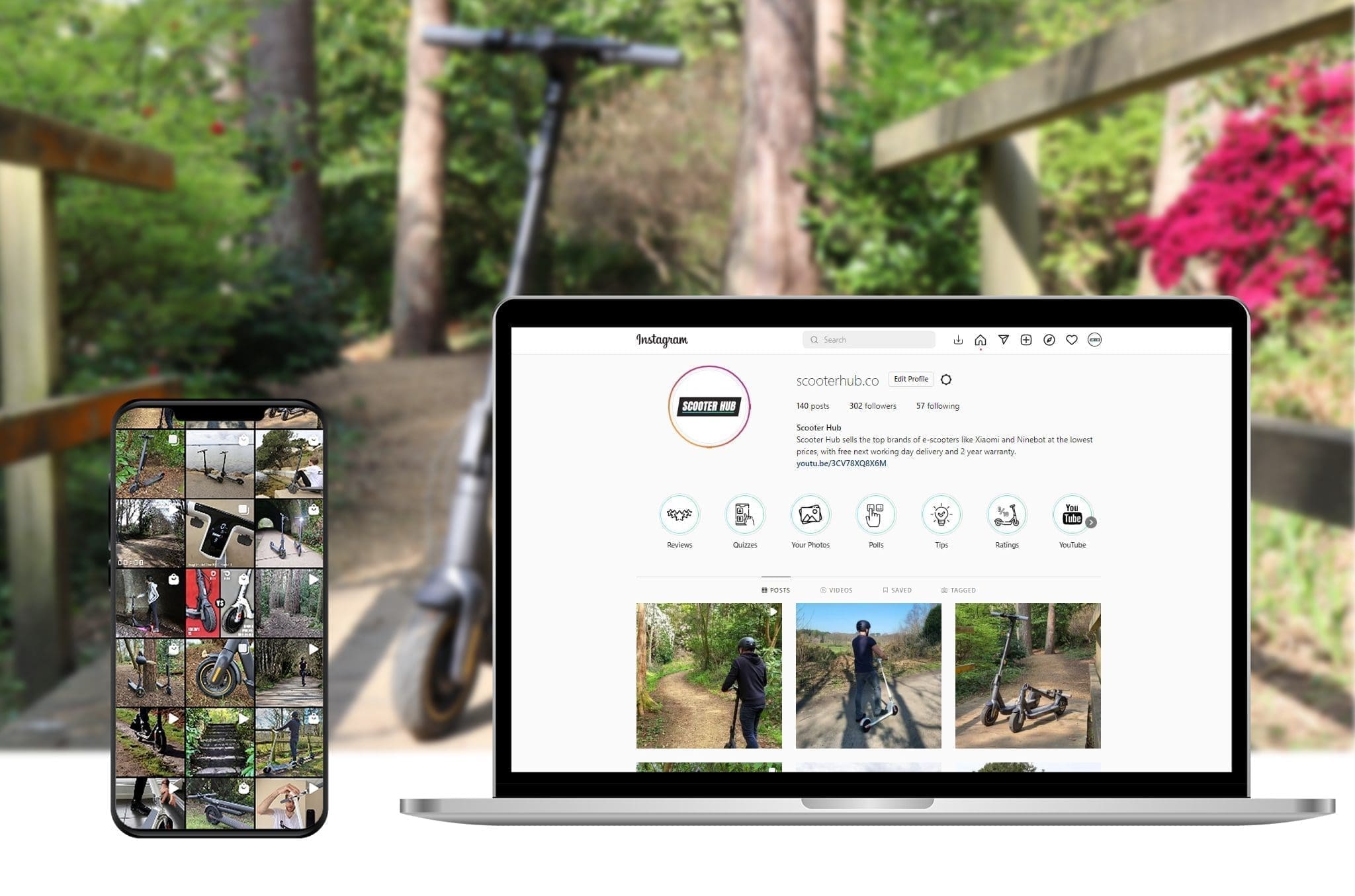 Scooter Hub website by Expect Best