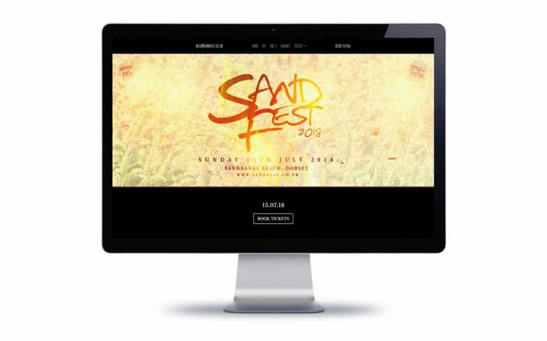 Web Design – SandFest Bournemouth